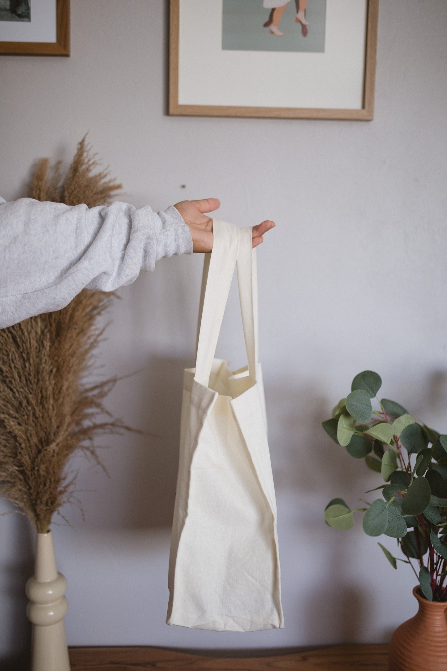 Flower Tote Book Bag