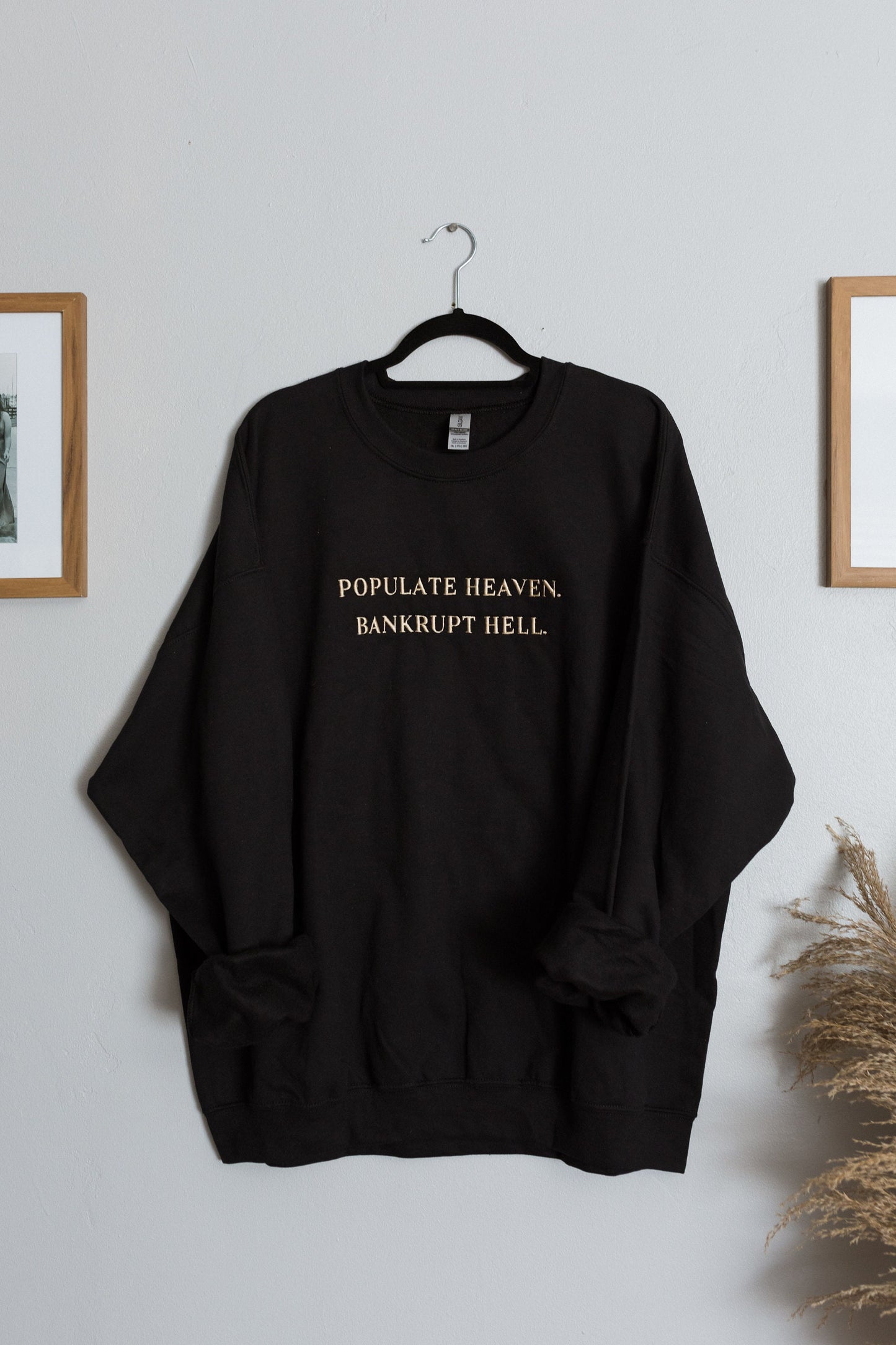 Embroidered Populate Heaven Sweatshirt | Christian Apparel | Gifts For Christians