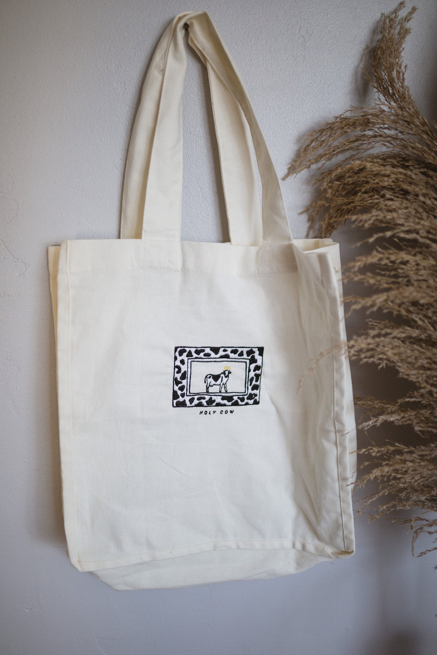 Holy Cow Tote Book Bag