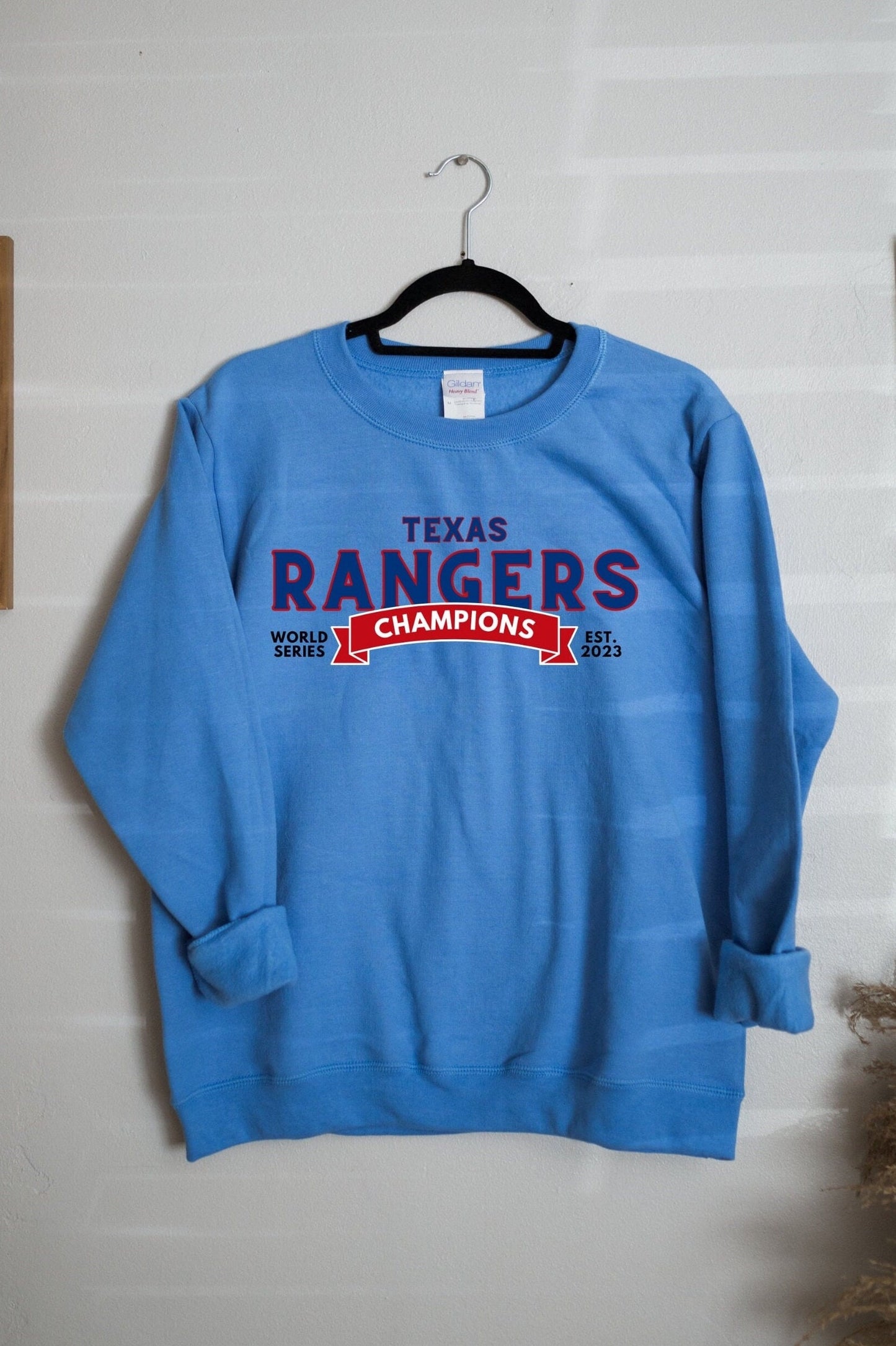 Embroidered Texas Rangers World Series Champions Sweatshirt