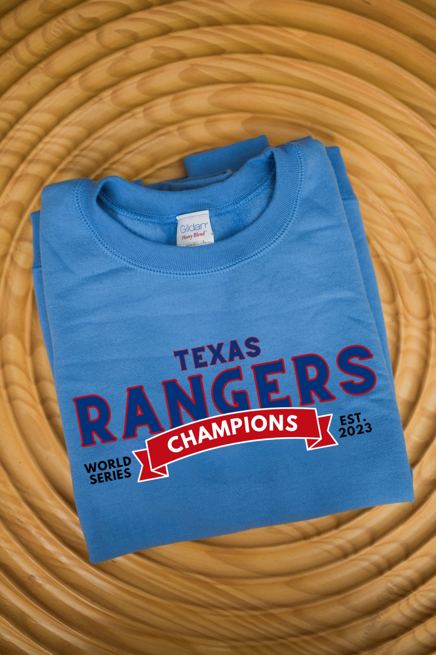 Embroidered Texas Rangers World Series Champions Sweatshirt