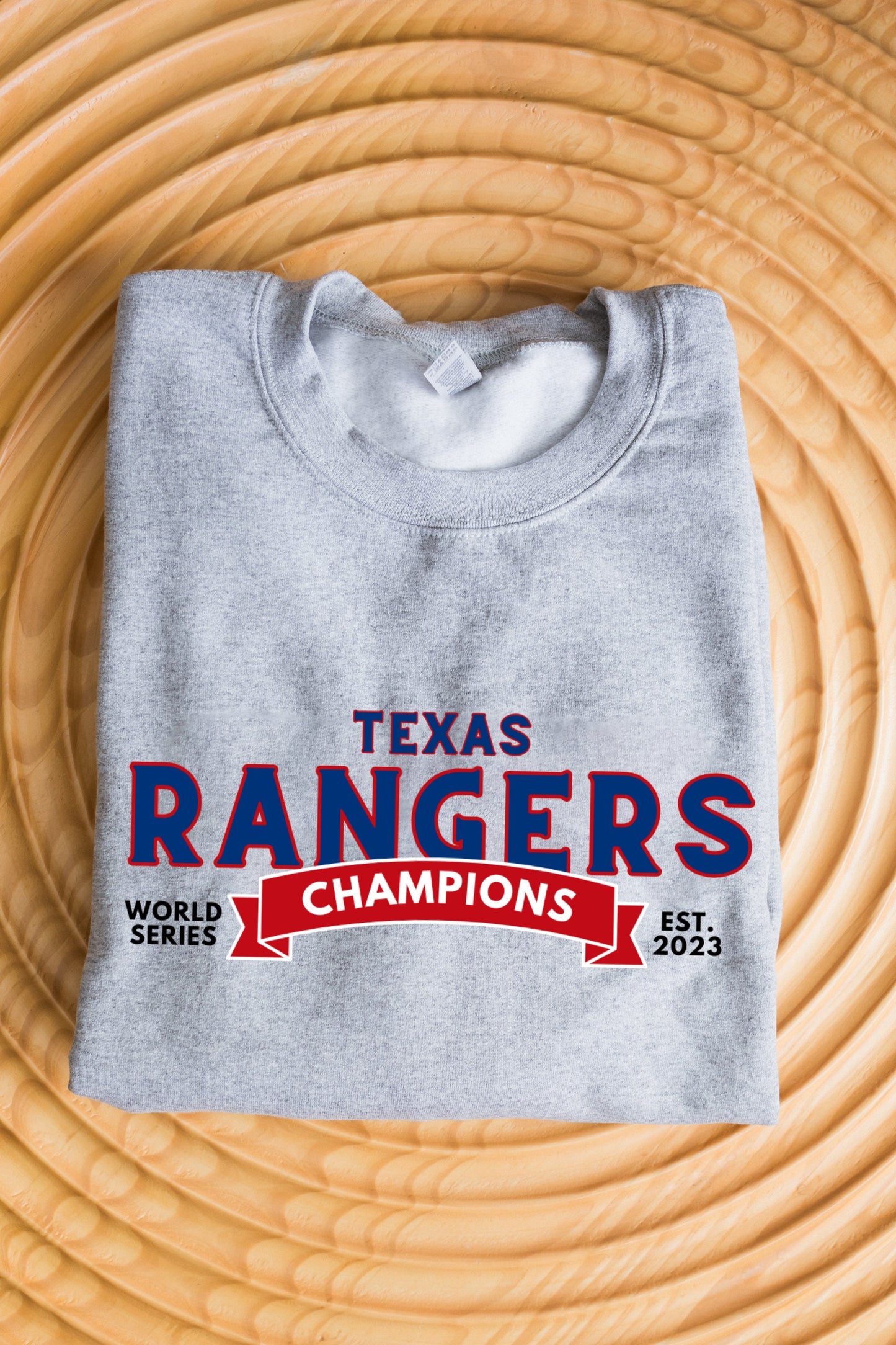 Embroidered Texas Rangers World Series Champions Sweatshirt