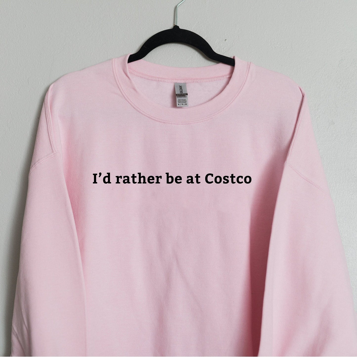 Embroidered I'd Rather Be At Costco Sweatshirt | Funny Gifts for Costco Lovers